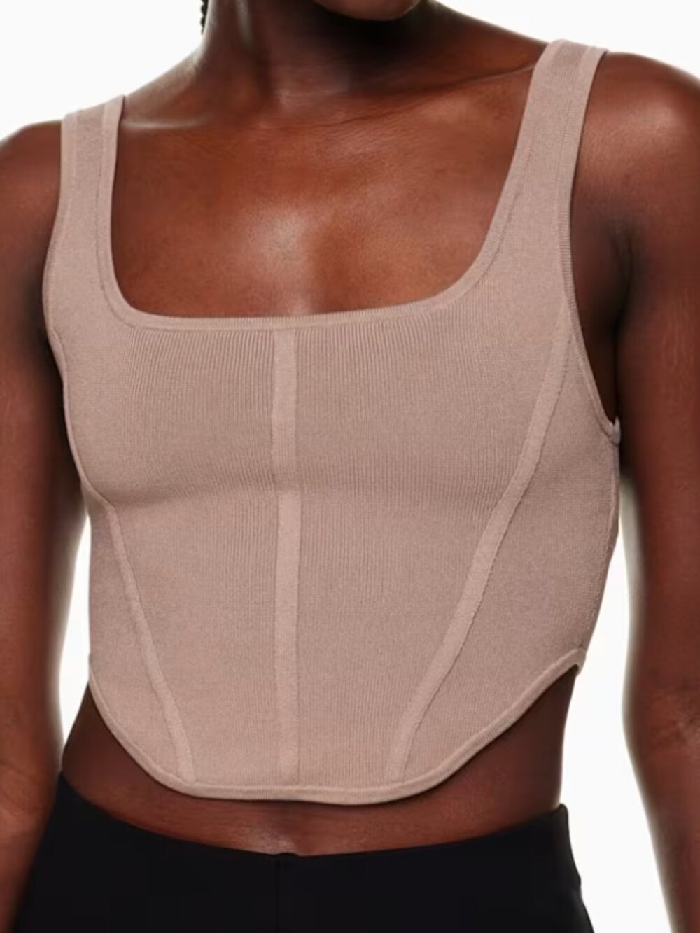 Knit Bustier Top